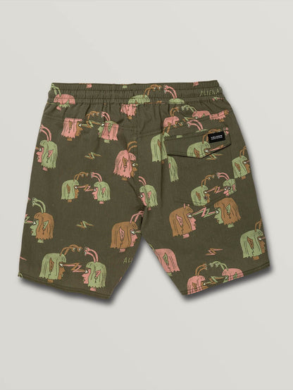 Boardshort Alienated Trunk 17" - MOSSSTONE