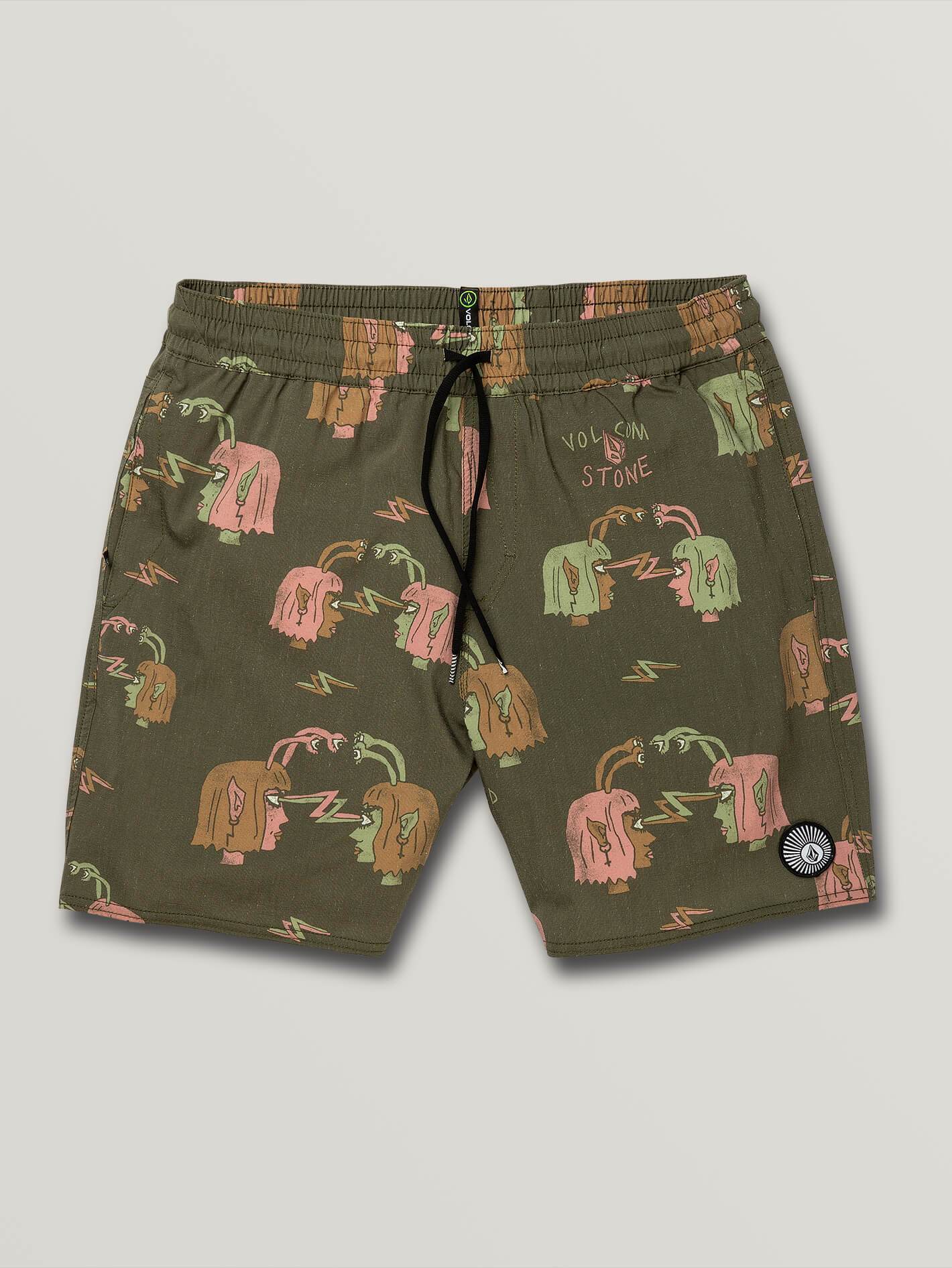 Boardshort Alienated Trunk 17" - MOSSSTONE