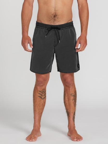 Center Trunk 17" Boardshorts - SCHWARZ