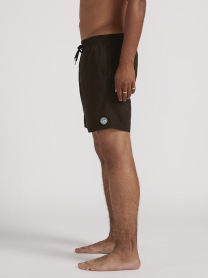 Lido Solid Trunk 16" Boardshorts - SCHWARZ