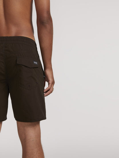 Lido Solid Trunk 16" Boardshorts - SCHWARZ