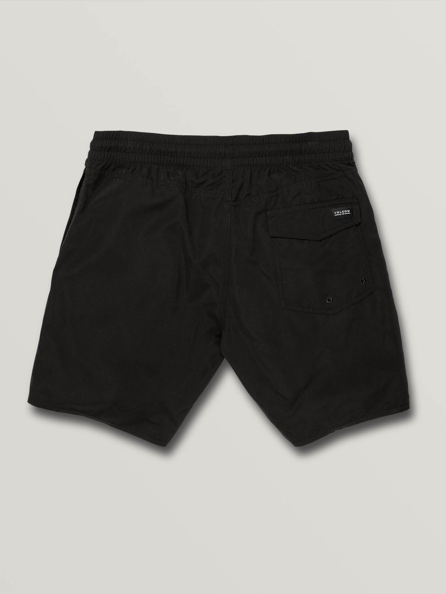 Lido Solid Trunk 16" Boardshorts - SCHWARZ