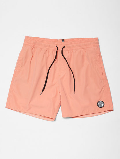 Lido Solid Trunk 16" Boardshorts - Clay Orange