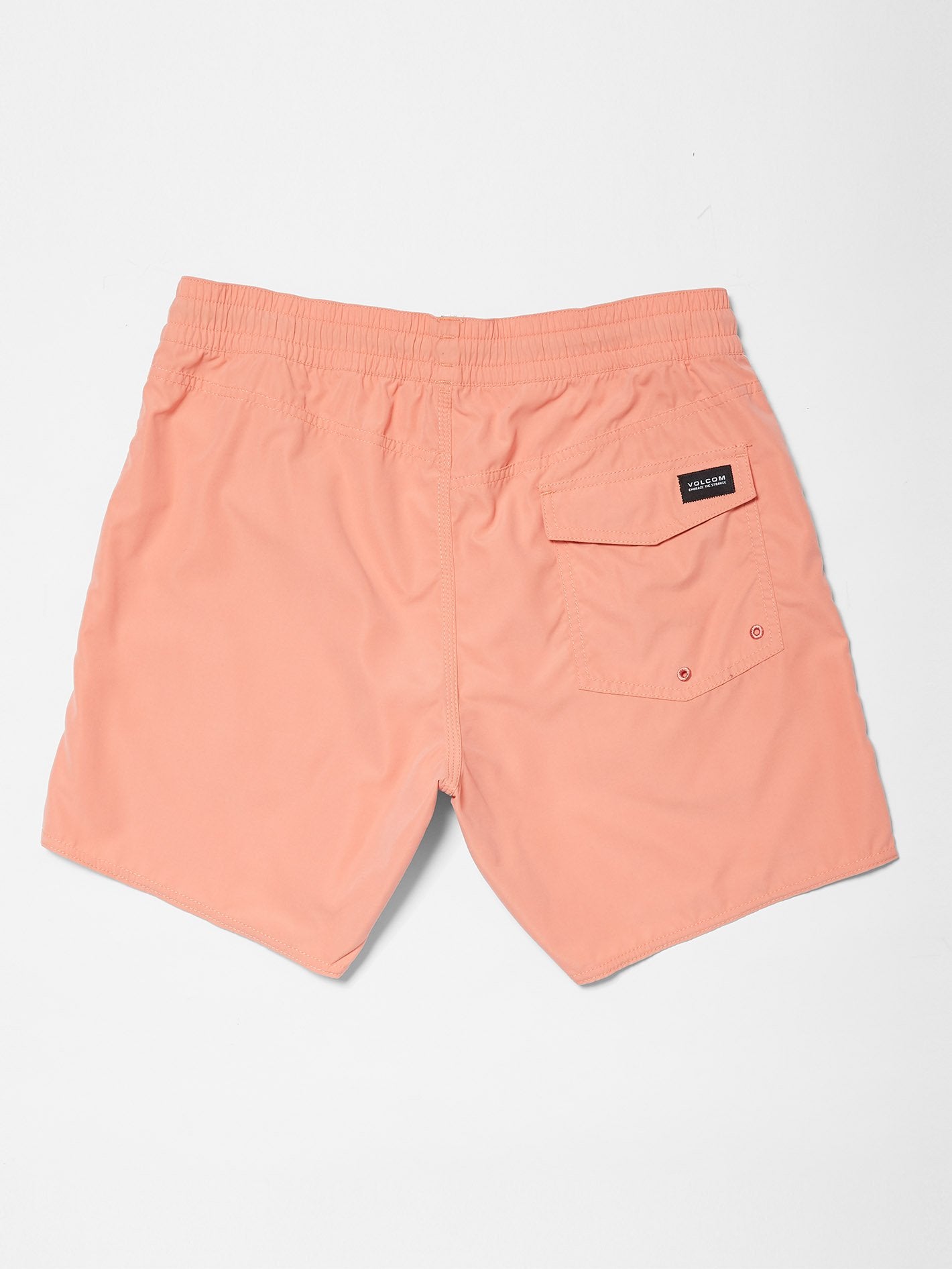 Lido Solid Trunk 16" Boardshorts - Clay Orange