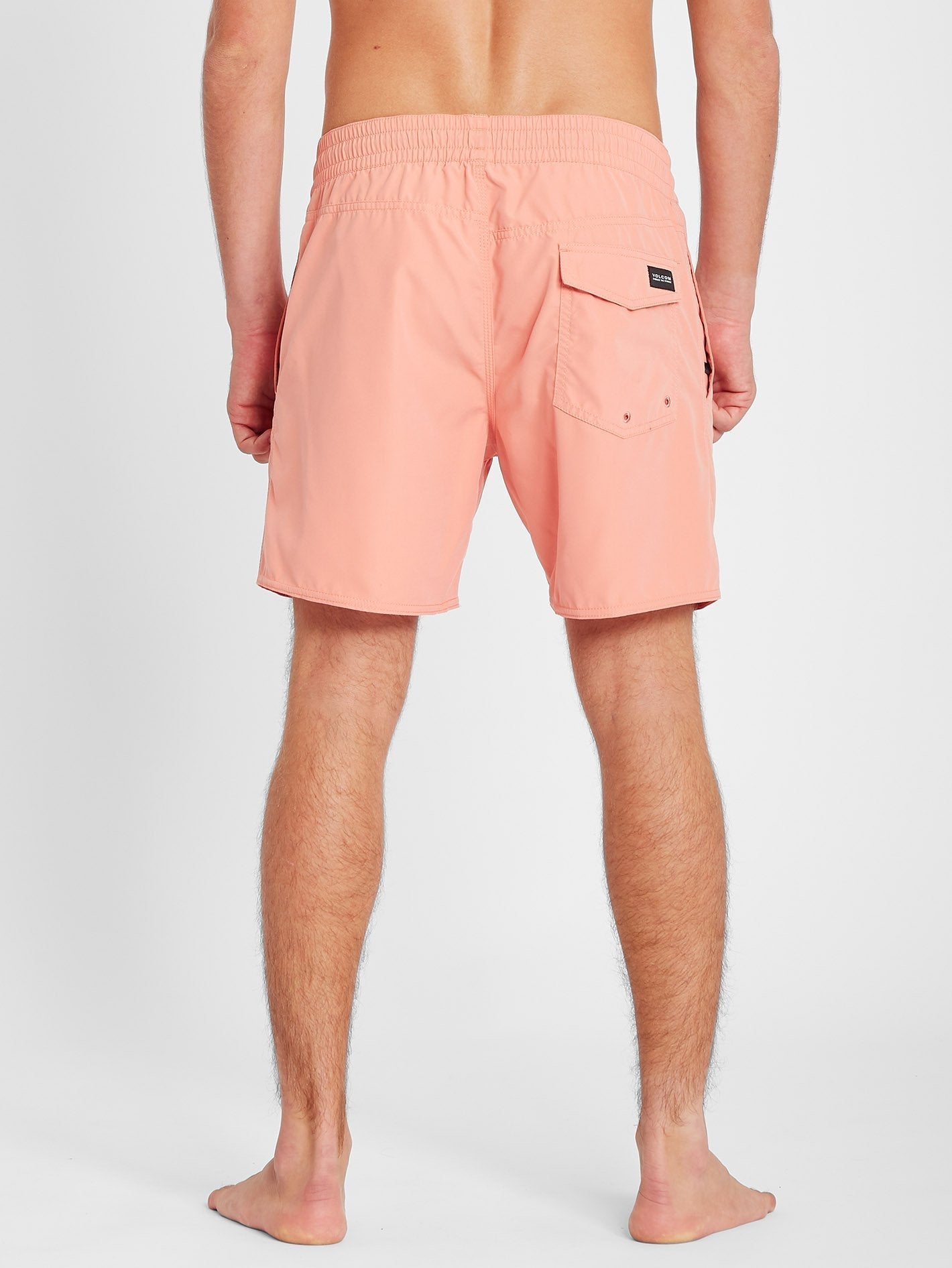 Lido Solid Trunk 16" Boardshorts - Clay Orange