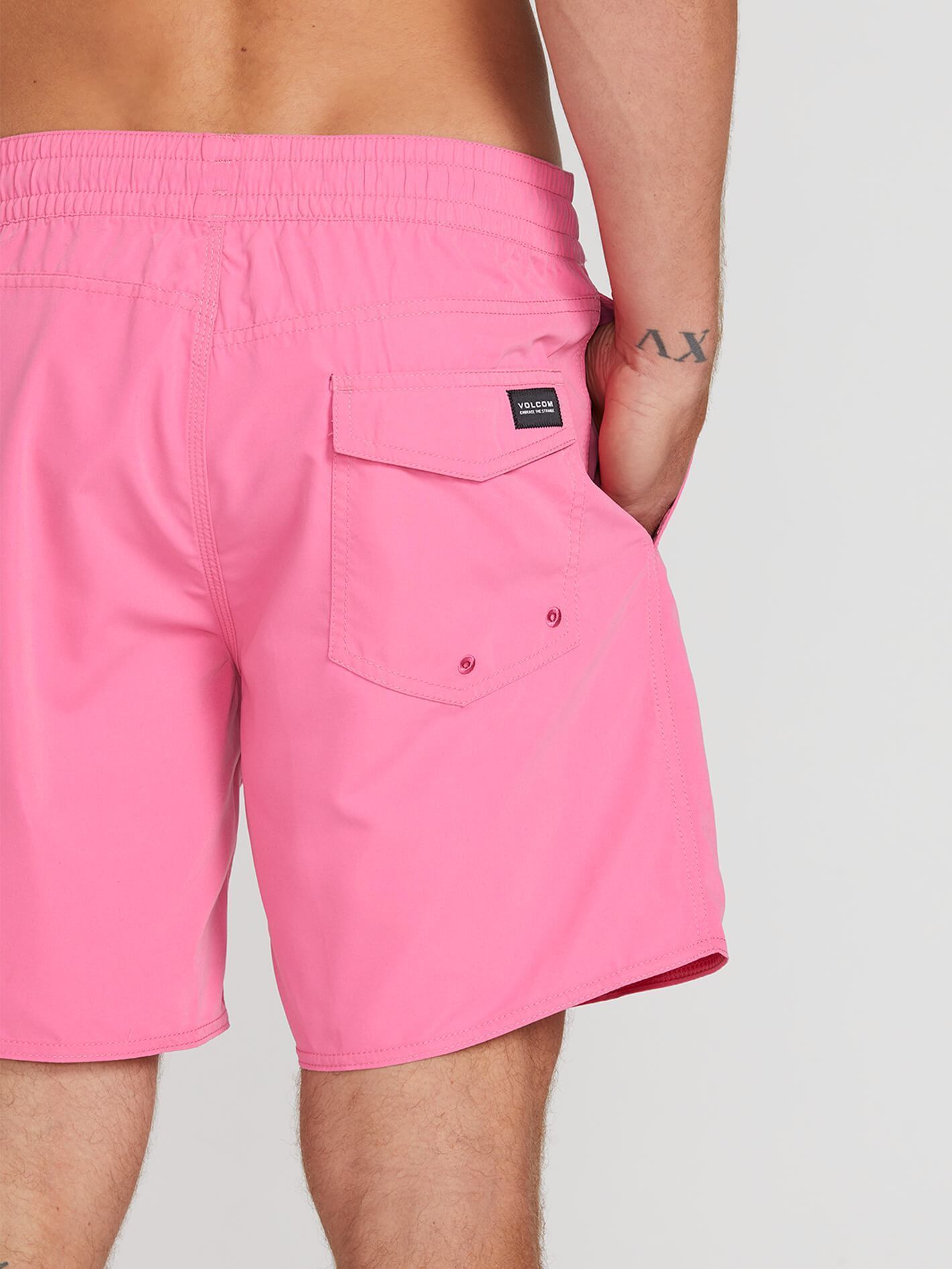 Lido Solid Trunk 16" Boardshorts - WÜSTENROSA