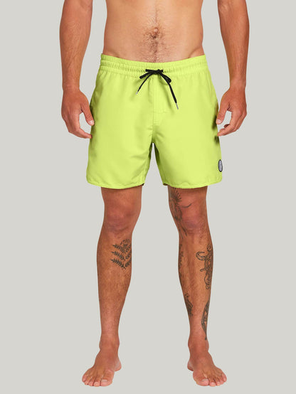 Boardshort Lido Solid Trunk 16" - HILIGHTER GREEN