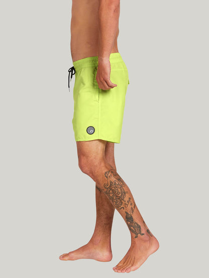 Boardshort Lido Solid Trunk 16" - HILIGHTER GREEN