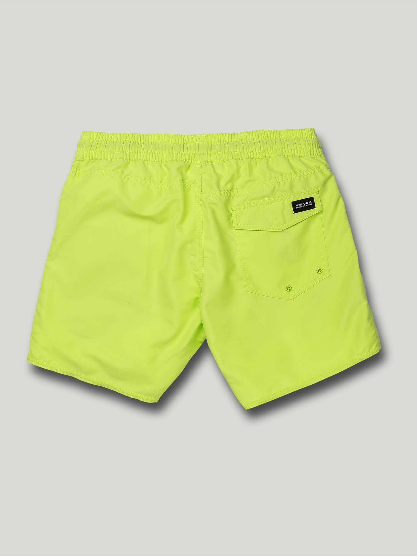 Boardshort Lido Solid Trunk 16" - HILIGHTER GREEN