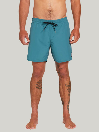 Boardshort Lido Solid Trunk 16" - HYDRO BLUE