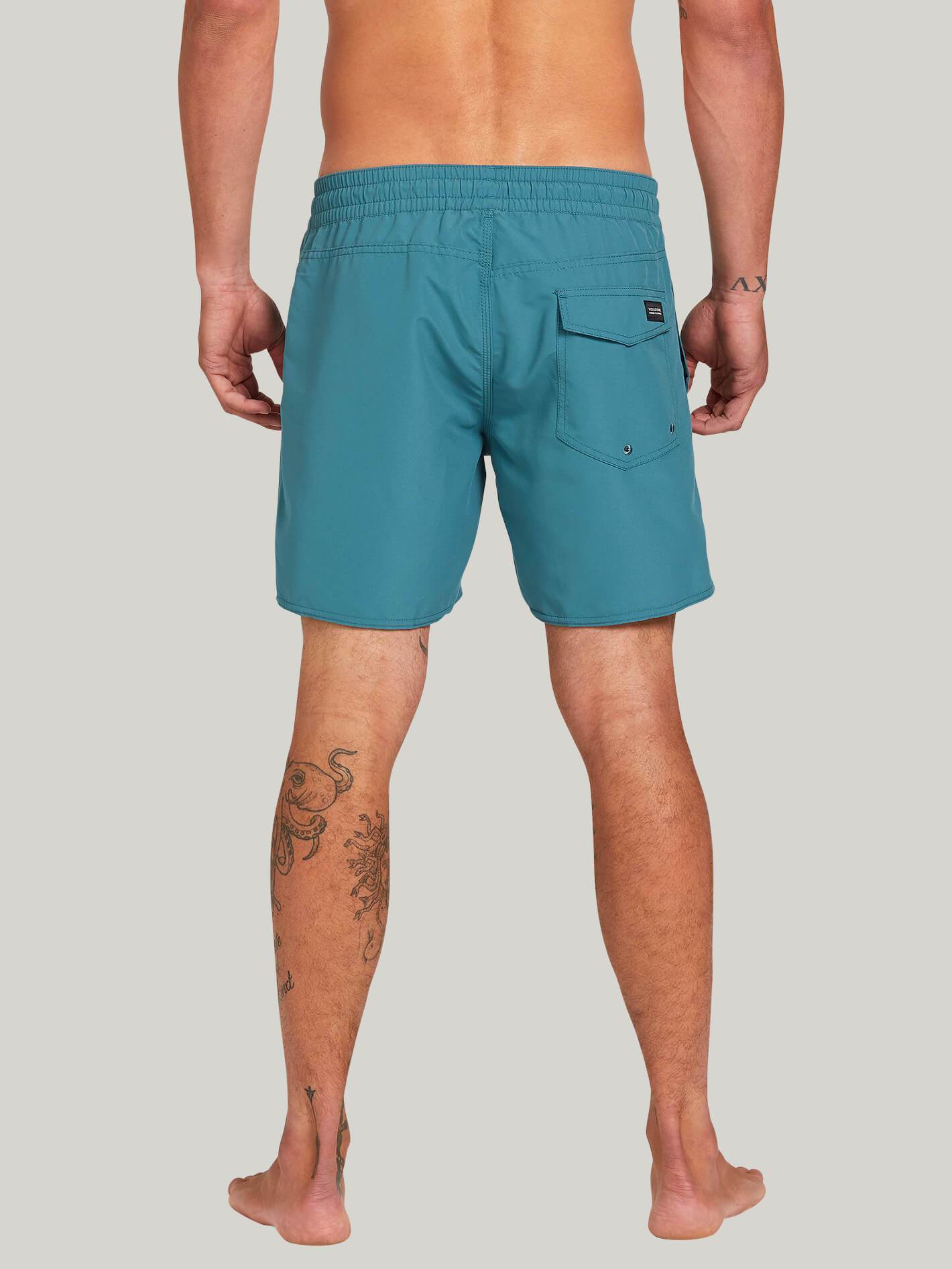 Boardshort Lido Solid Trunk 16" - HYDRO BLUE