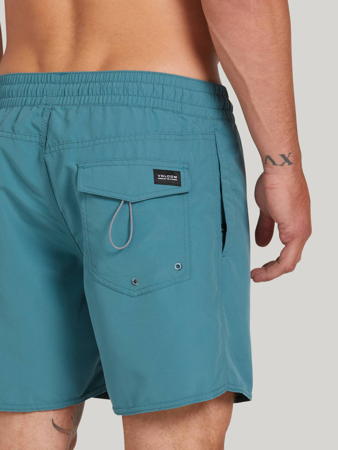 Boardshort Lido Solid Trunk 16" - HYDRO BLUE