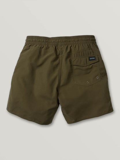 Lido Solid Trunk 16" Boardshorts - MILITÄR