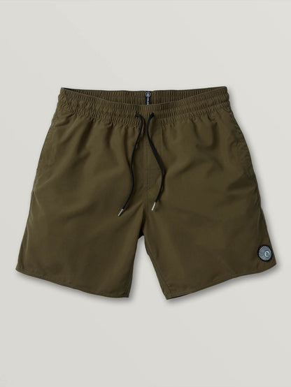 Lido Solid Trunk 16" Boardshorts - MILITÄR