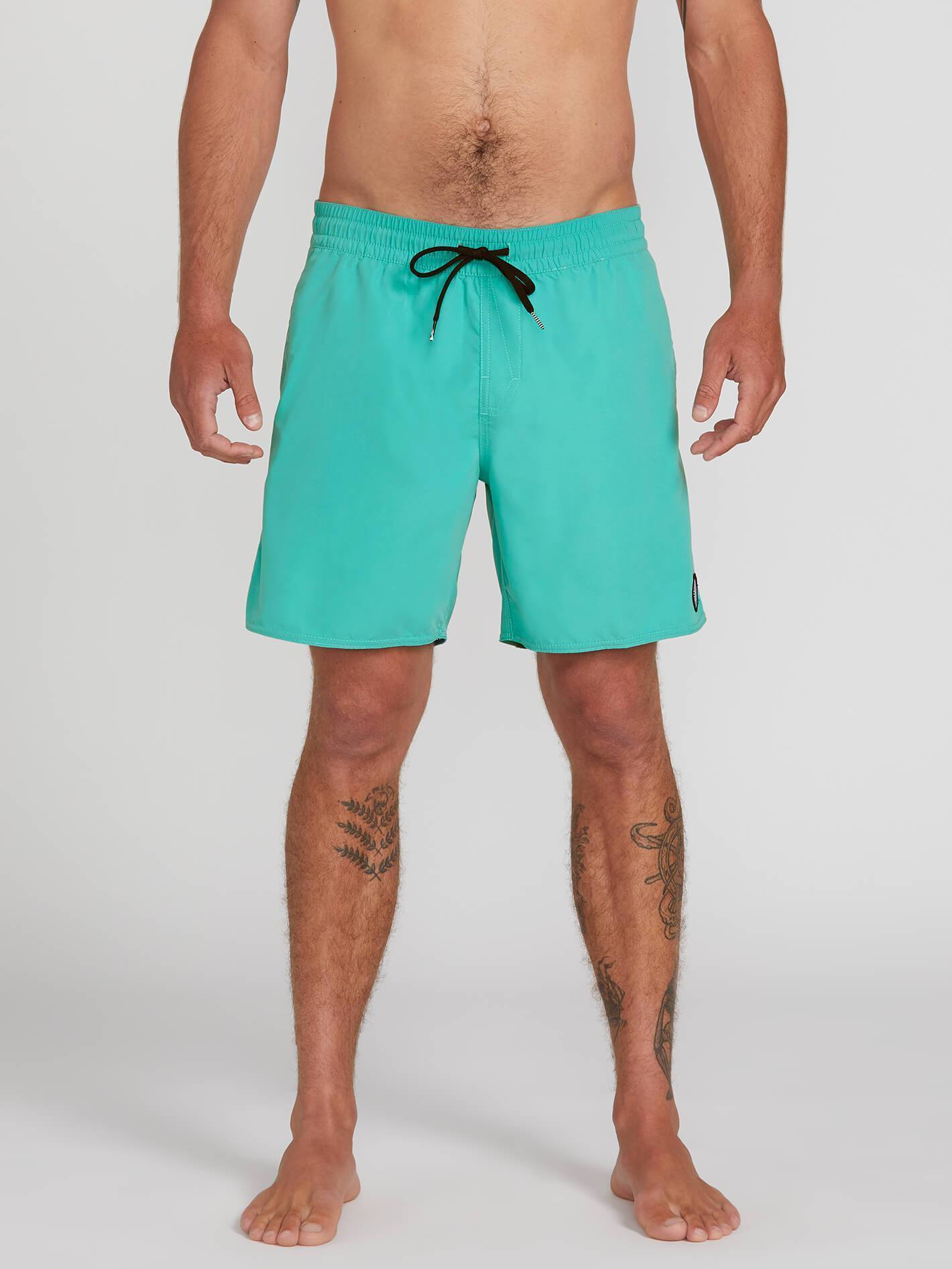 Lido Solid Trunk 16" Boardshorts - MYSTO GRÜN