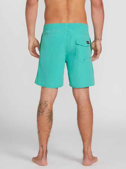 Lido Solid Trunk 16" Boardshorts - MYSTO GRÜN