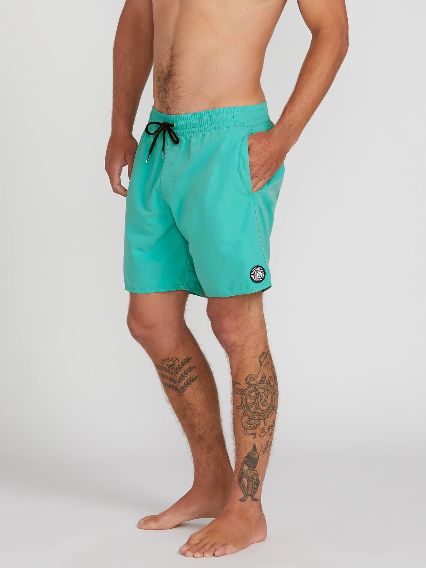 Lido Solid Trunk 16" Boardshorts - MYSTO GRÜN