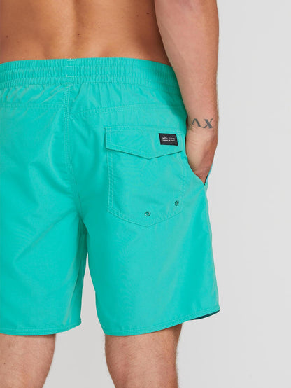 Lido Solid Trunk 16" Boardshorts - MYSTO GRÜN