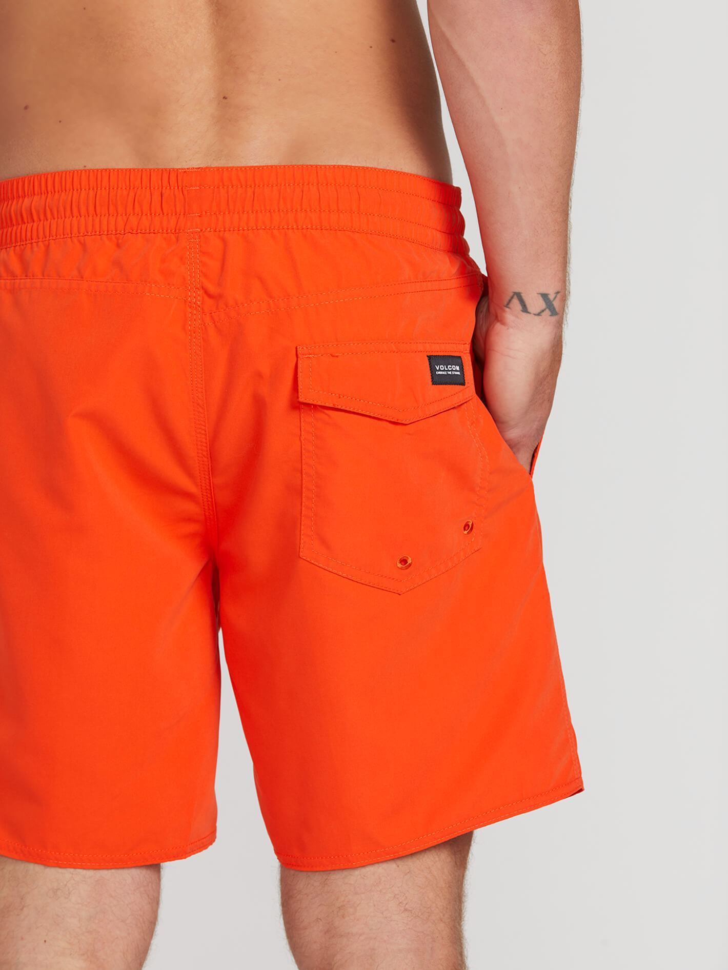 Lido Solid Trunk 16" Boardshorts - PFEFFERROT