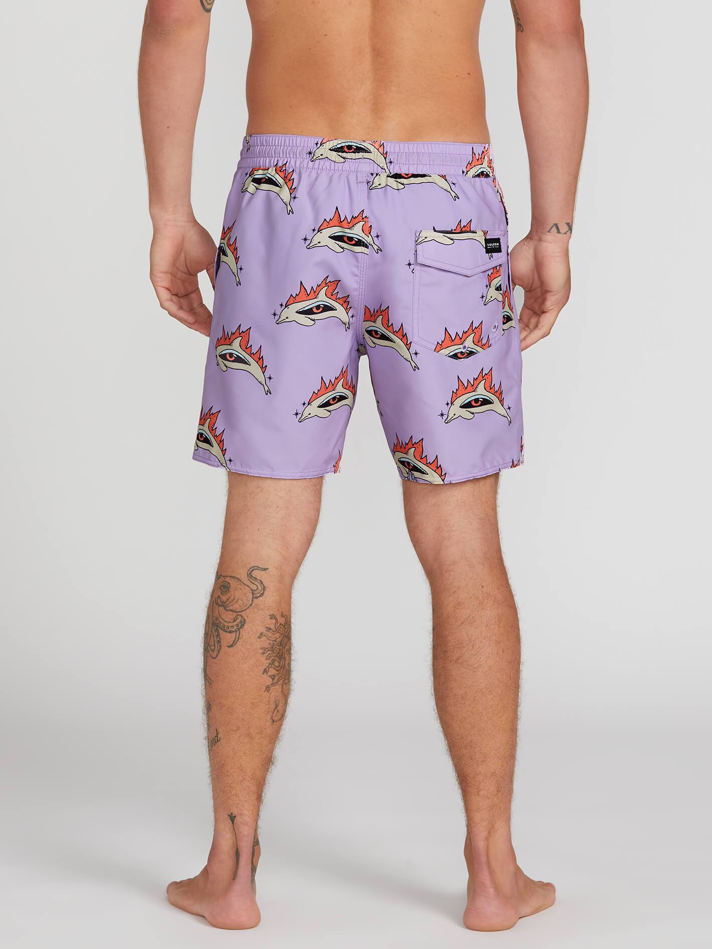 Boardshort Bottle O Trunk 17" - LILAC