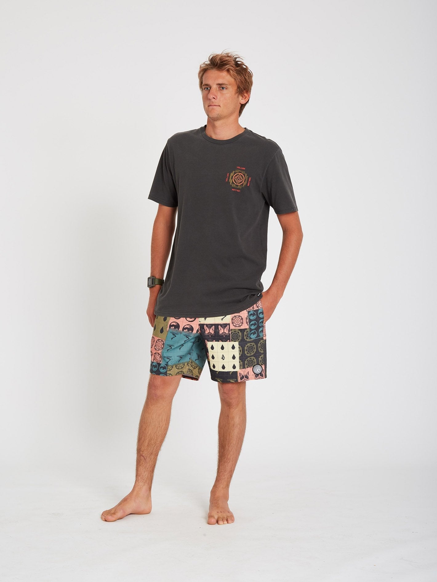 Boardshort Tropic Blotter Trunk 17" - Multi