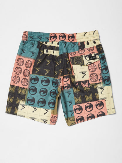 Boardshort Tropic Blotter Trunk 17" - Multi