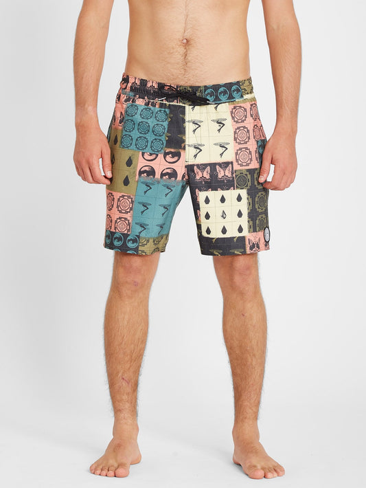 Boardshort Tropic Blotter Trunk 17" - Multi