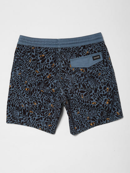 Strange Daze Paisley Trunk 17" Boardshorts - China Blue