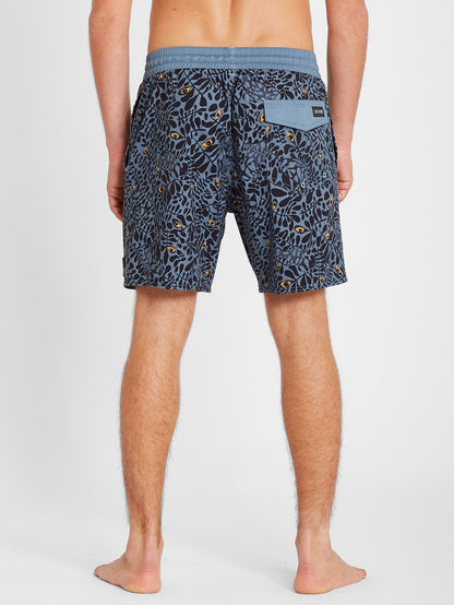 Strange Daze Paisley Trunk 17" Boardshorts - China Blue