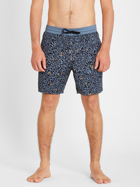 Boardshort Strange Daze Paisley Trunk 17" - China Blue