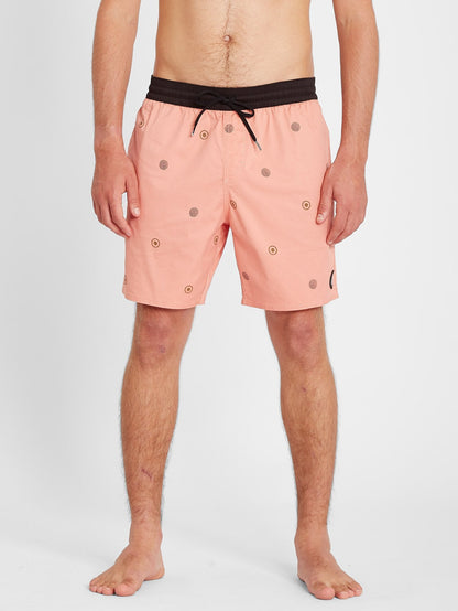 Boardshort Strange Daze Paisley Trunk 17" - Clay Orange