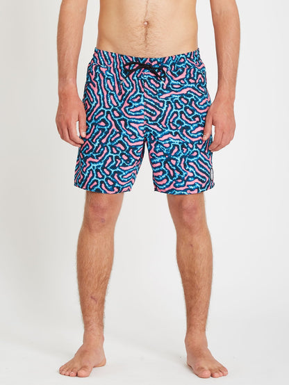 Boardshort Coral Morph Trunk 17" - Pink