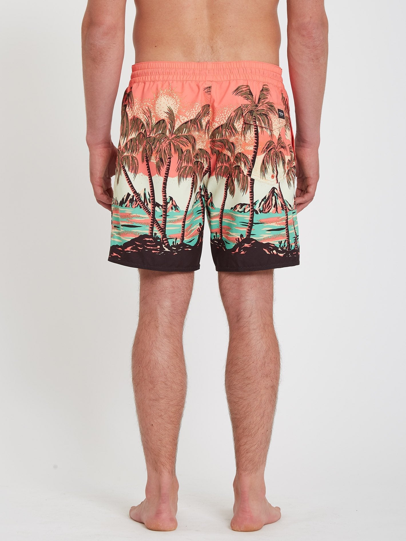 Boardshort Novelty Trunk 17" - LIVING CORAL