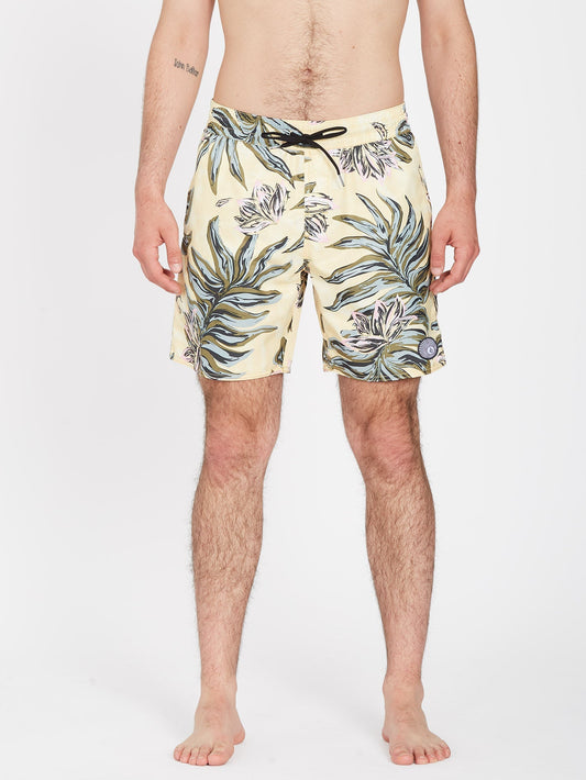 17" Boardshorts mit Center-Print – DAWN YELLOW