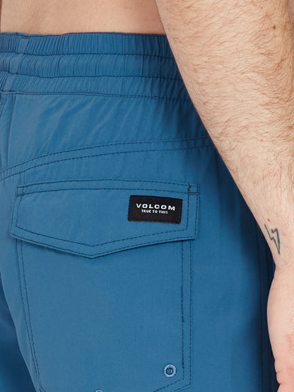 Lido Solid 16" Boardshorts - AGED INDIGO