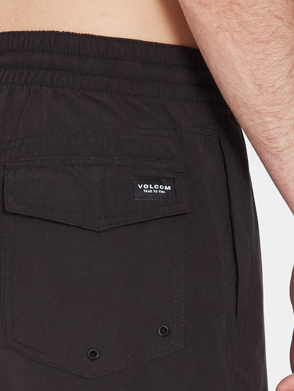 Lido Solid 16" Boardshorts - SCHWARZ