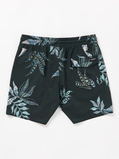 Baffle Trunk 17" Boardshorts - BLACK