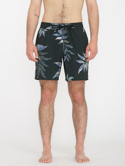 Baffle Trunk 17" Boardshorts - BLACK