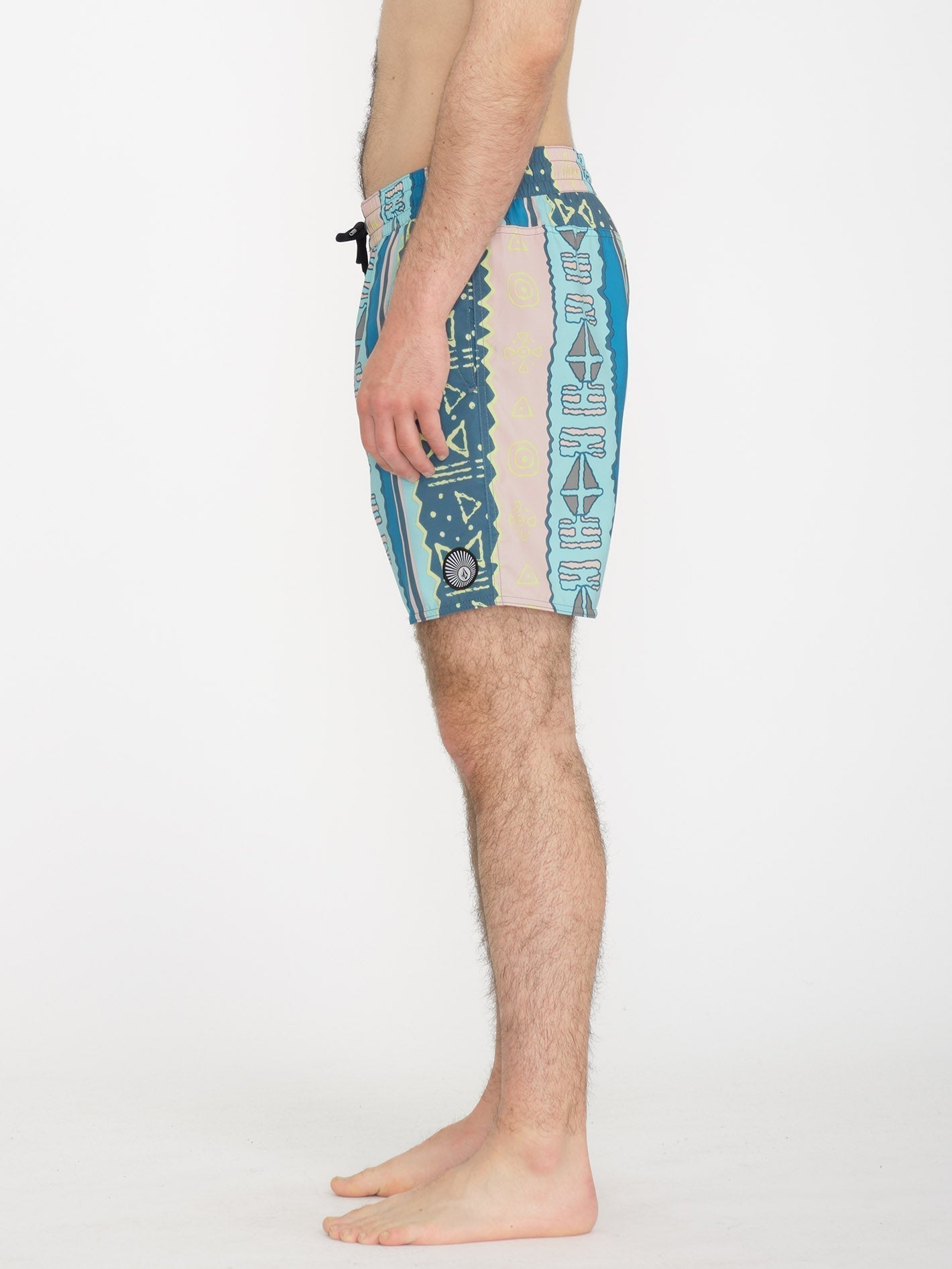 Boardshort Lido Print Trunk 17" - CRETE BLUE