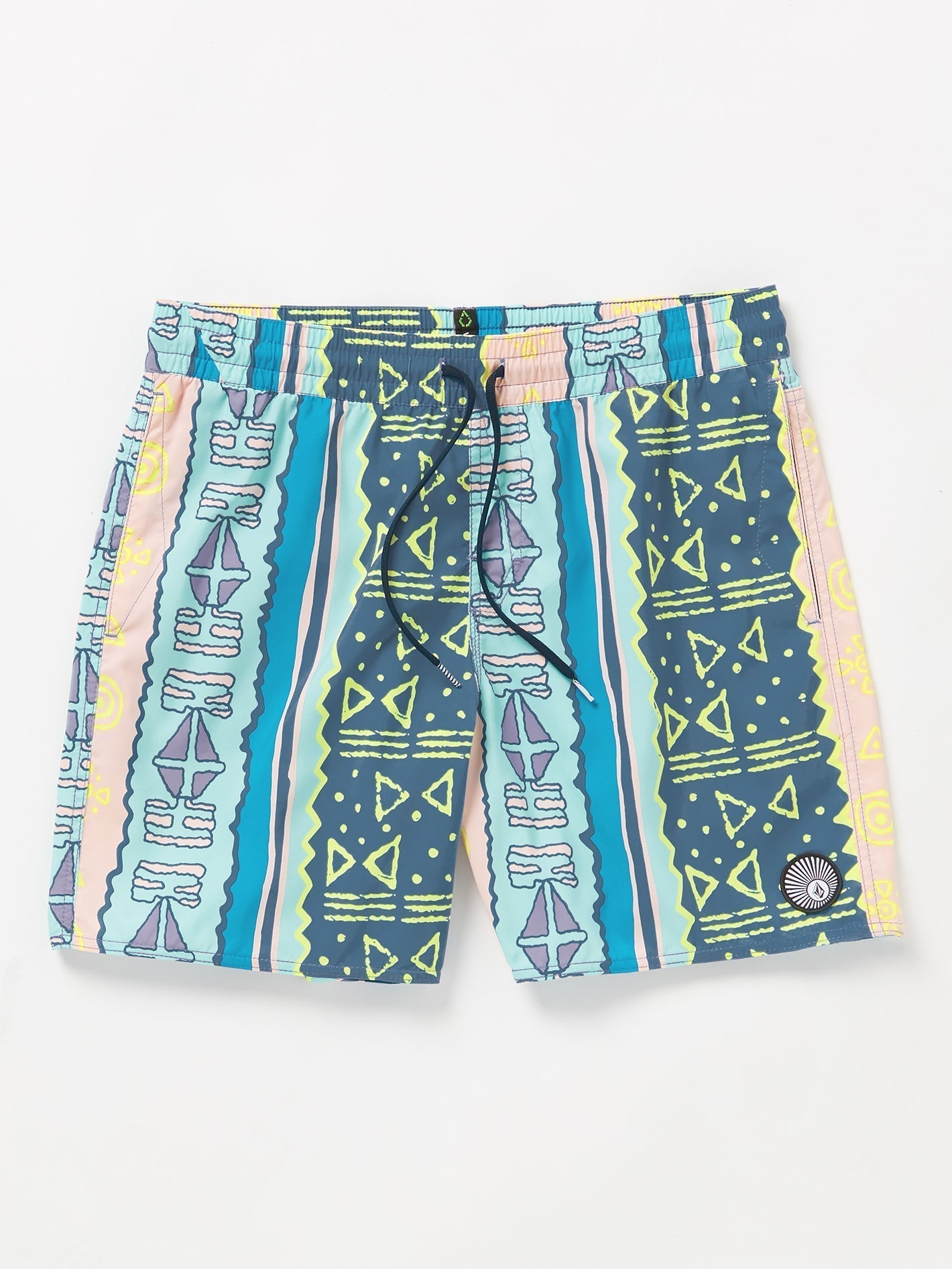 Lido Print Trunk 17" Boardshorts - KRETABLAU