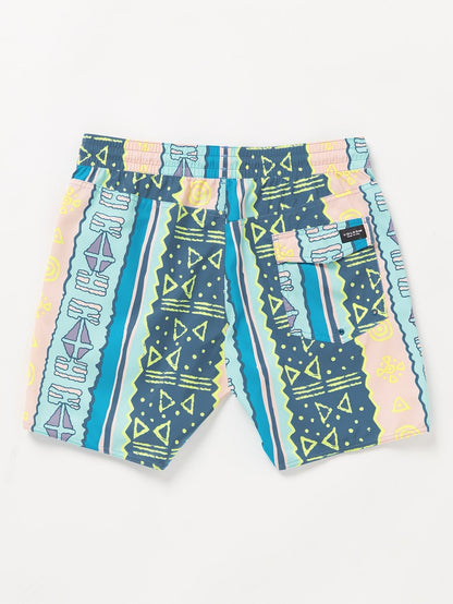 Lido Print Trunk 17" Boardshorts - KRETABLAU