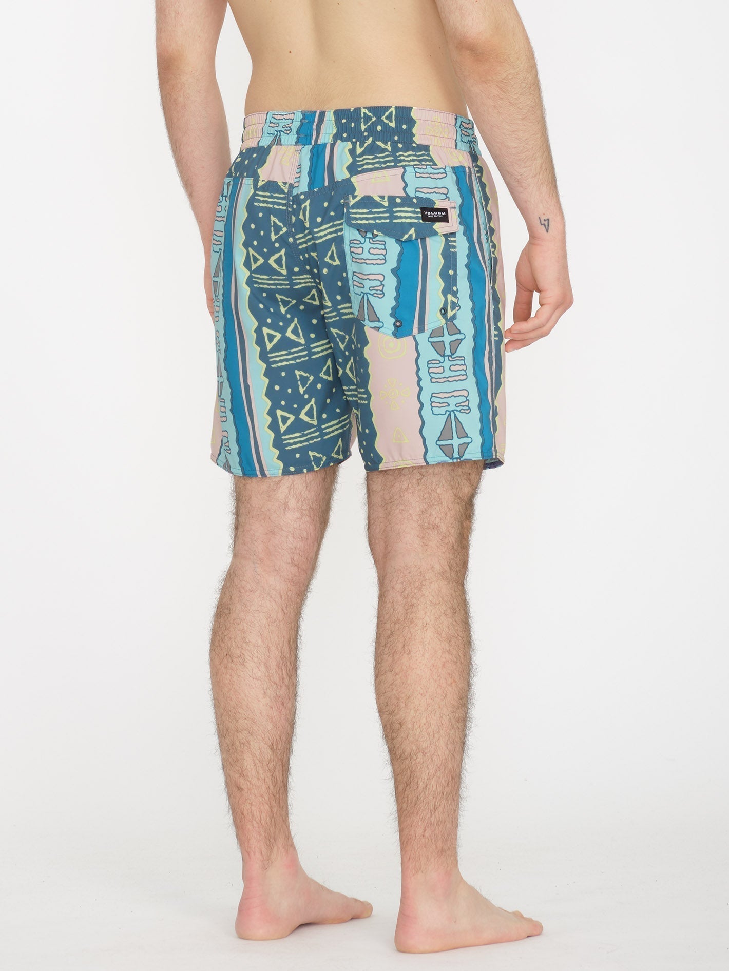 Lido Print Trunk 17" Boardshorts - KRETABLAU