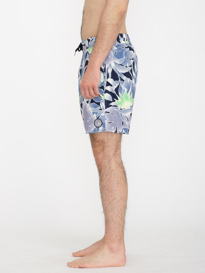 Lido Print Trunk 17" Boardshorts - MARINEBLAU