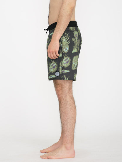 Tetsunori Trunk 17" Boardshorts - BLACK
