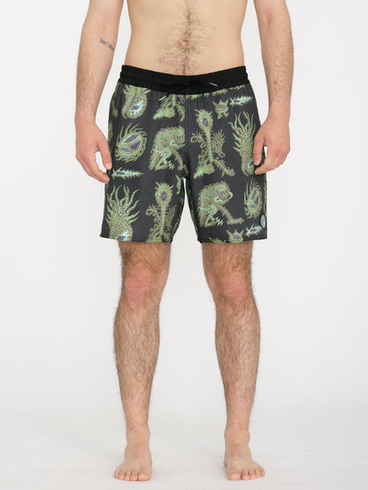 Tetsunori Trunk 17" Boardshorts - BLACK