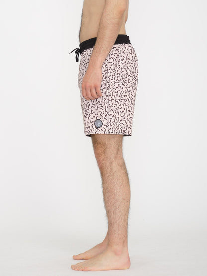 Asphalt Beach Trunk 17" Boardshort - LILAC ASH