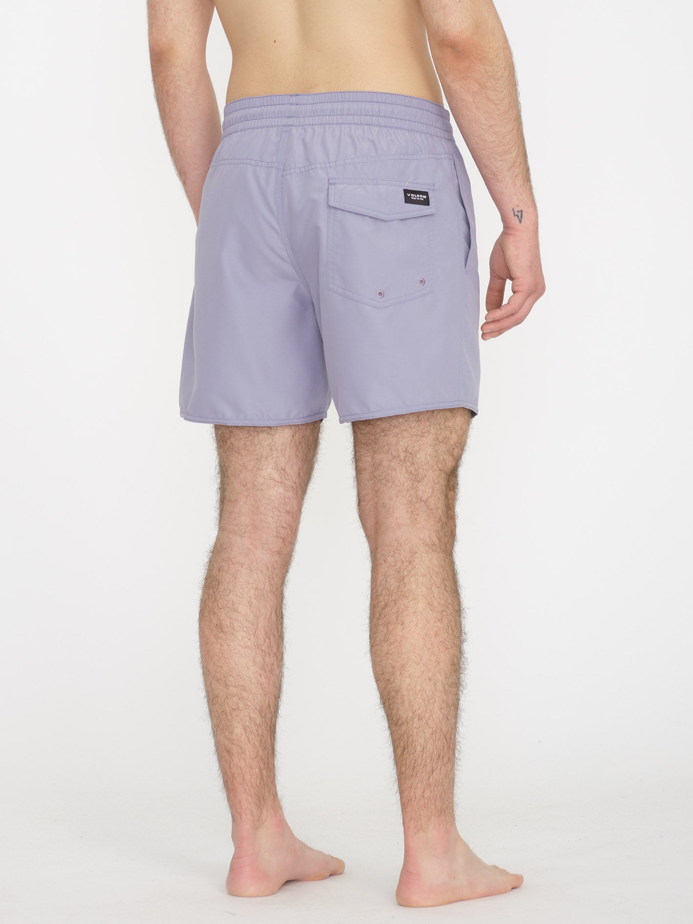 Lido Solid Trunk Boardshorts - VIOLET DUST