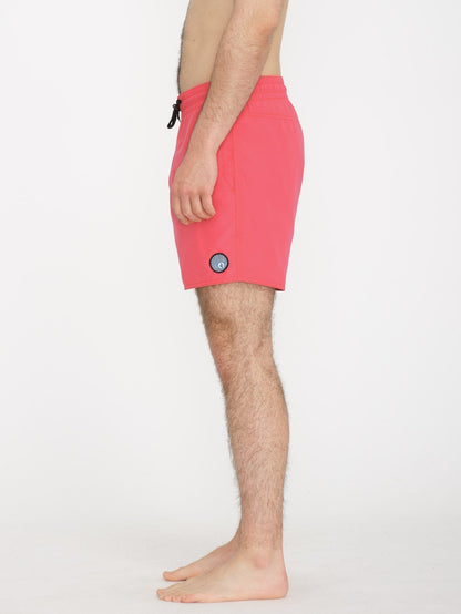 Boardshort Lido Solid Trunk - WASHED RUBY
