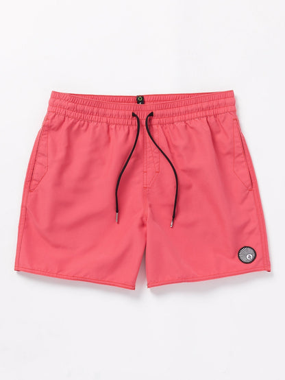 Boardshort Lido Solid Trunk - WASHED RUBY