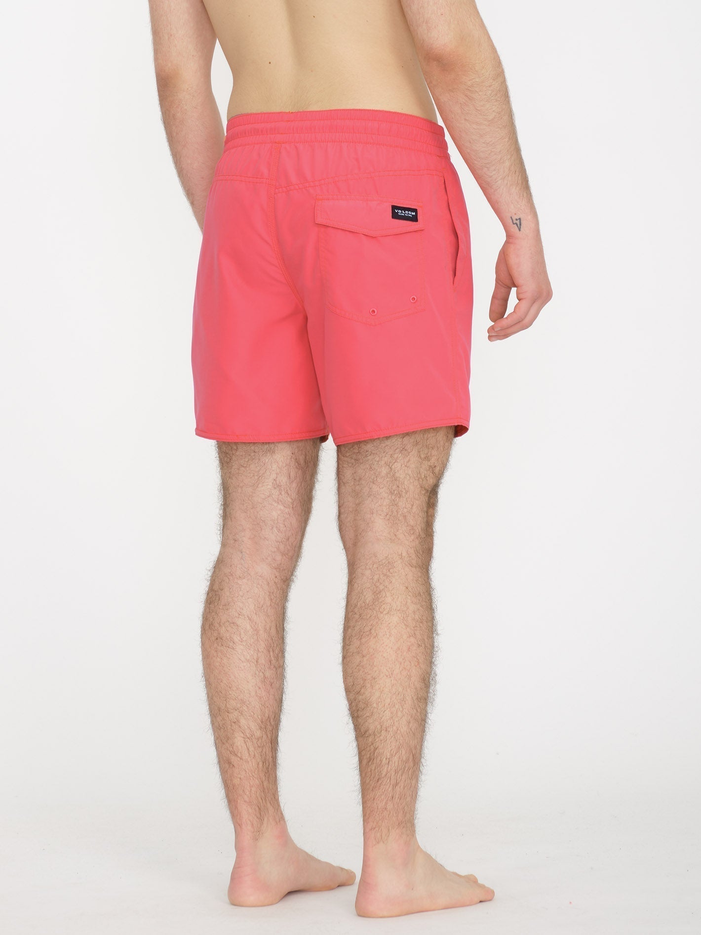 Boardshort Lido Solid Trunk - WASHED RUBY